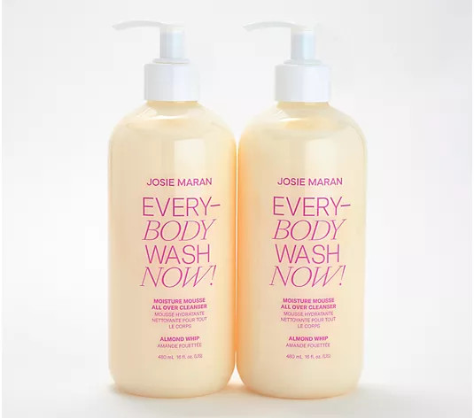 Josie Maran EveryBODY Wash Now Argan Body Cleanser Duo - QVC.com | QVC