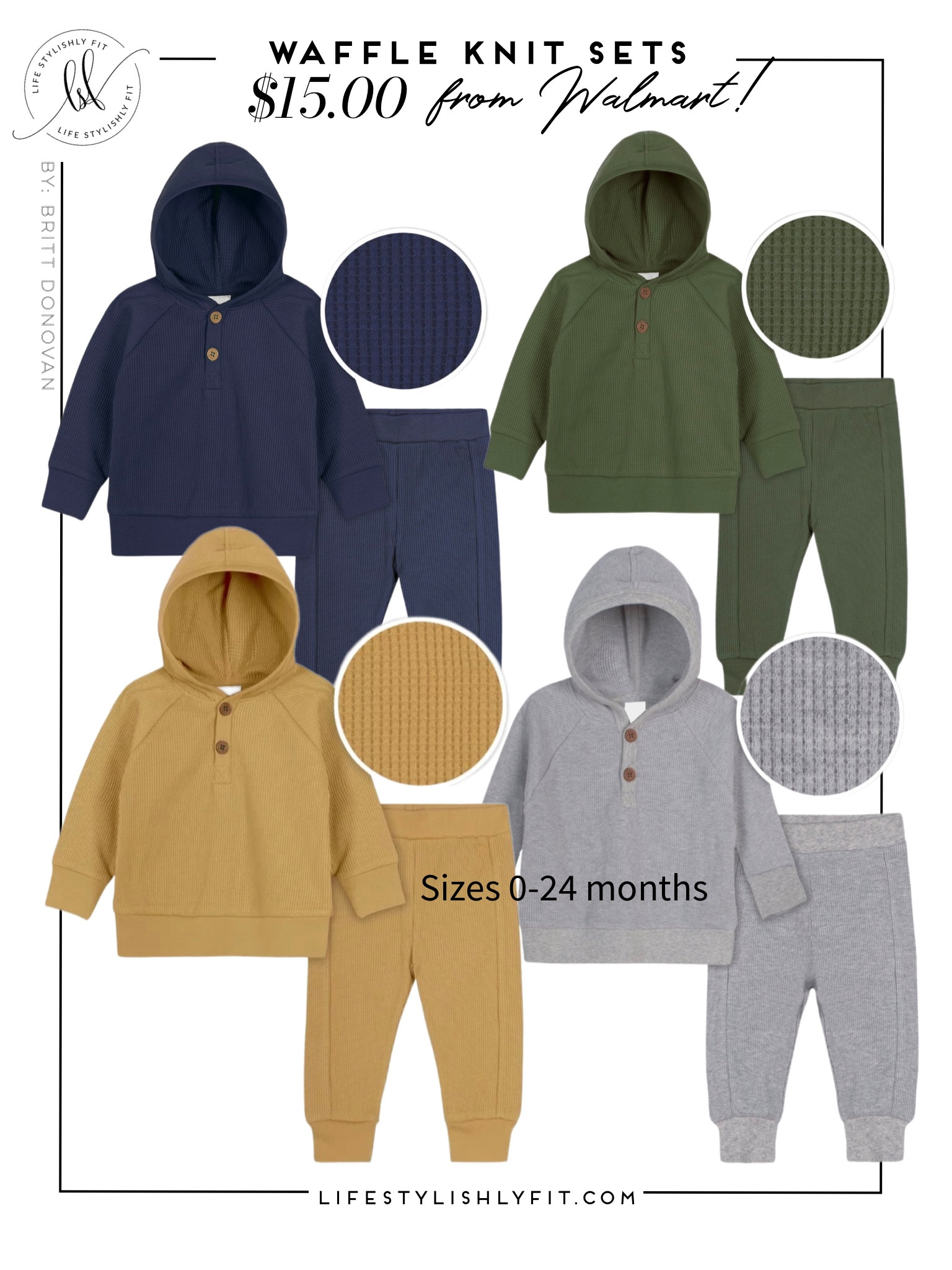 Waffle knit sets from Walmart only $15! Sizes 0-24 months available.

Walmart fashion | Walmart find | toddler boy outfit | baby boy outfit | toddler style | baby style 

#LTKbump #LTKkids #LTKbaby