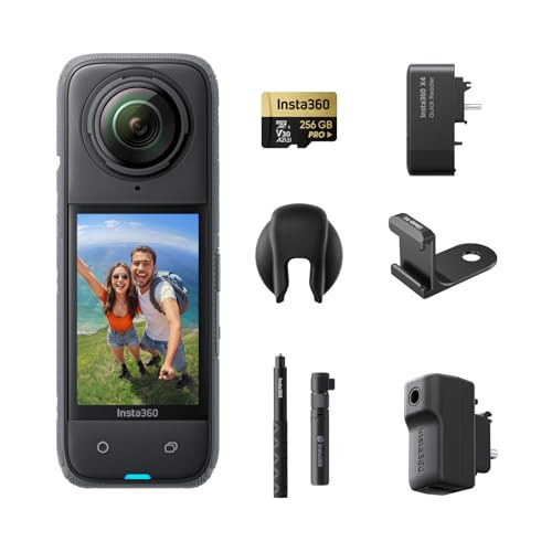 Insta360 X4 Creator Bundle - 8K Waterproof 360 Action Camera, 4K Wide-Angle Video, Invisible Selfie Stick, Removable Lens Guards, 135 Min Battery Life, AI Editing, Stabilization, for Sports, Travel | Amazon (US)