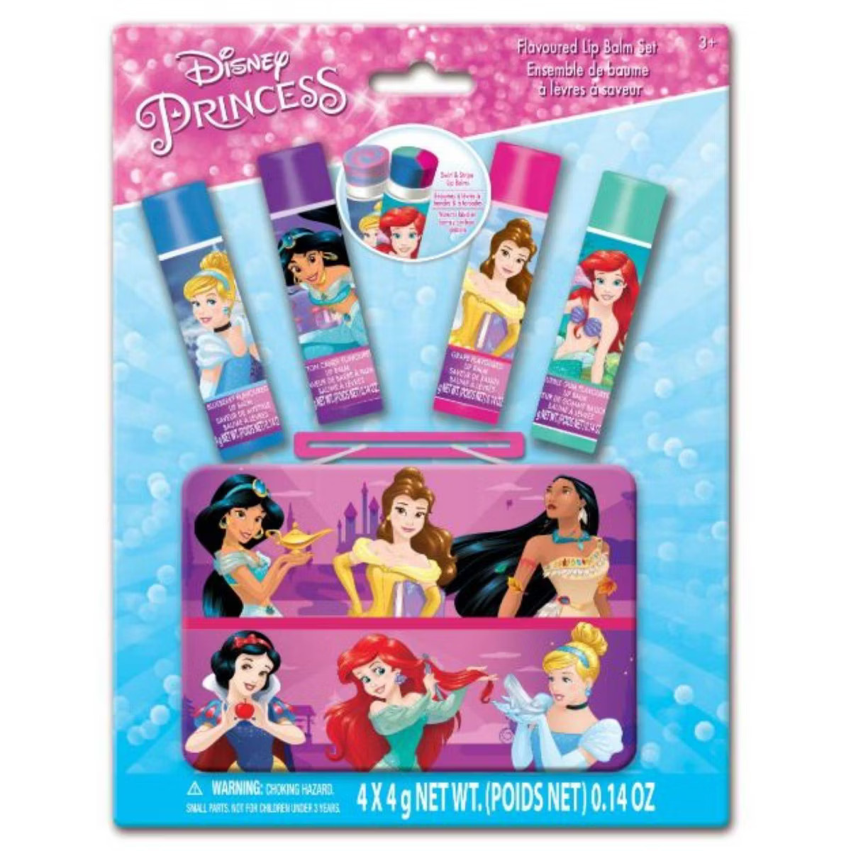 Disney Princess Swirl Balm with Tin 4pk | Target