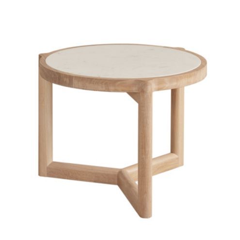Lamont Marble Top Round Nesting Coffee Table Medium | Ballard Designs, Inc.
