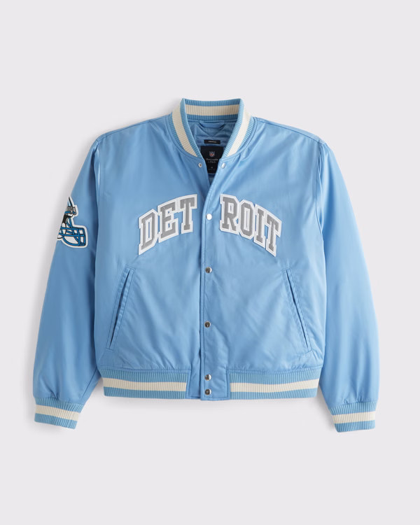 Detroit Lions Varsity Bomber Jacket | Abercrombie & Fitch (US)