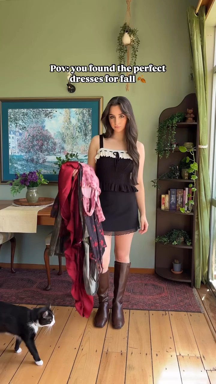 All my favorite cider dresses in one video, linked all here 🫶🏻🧚