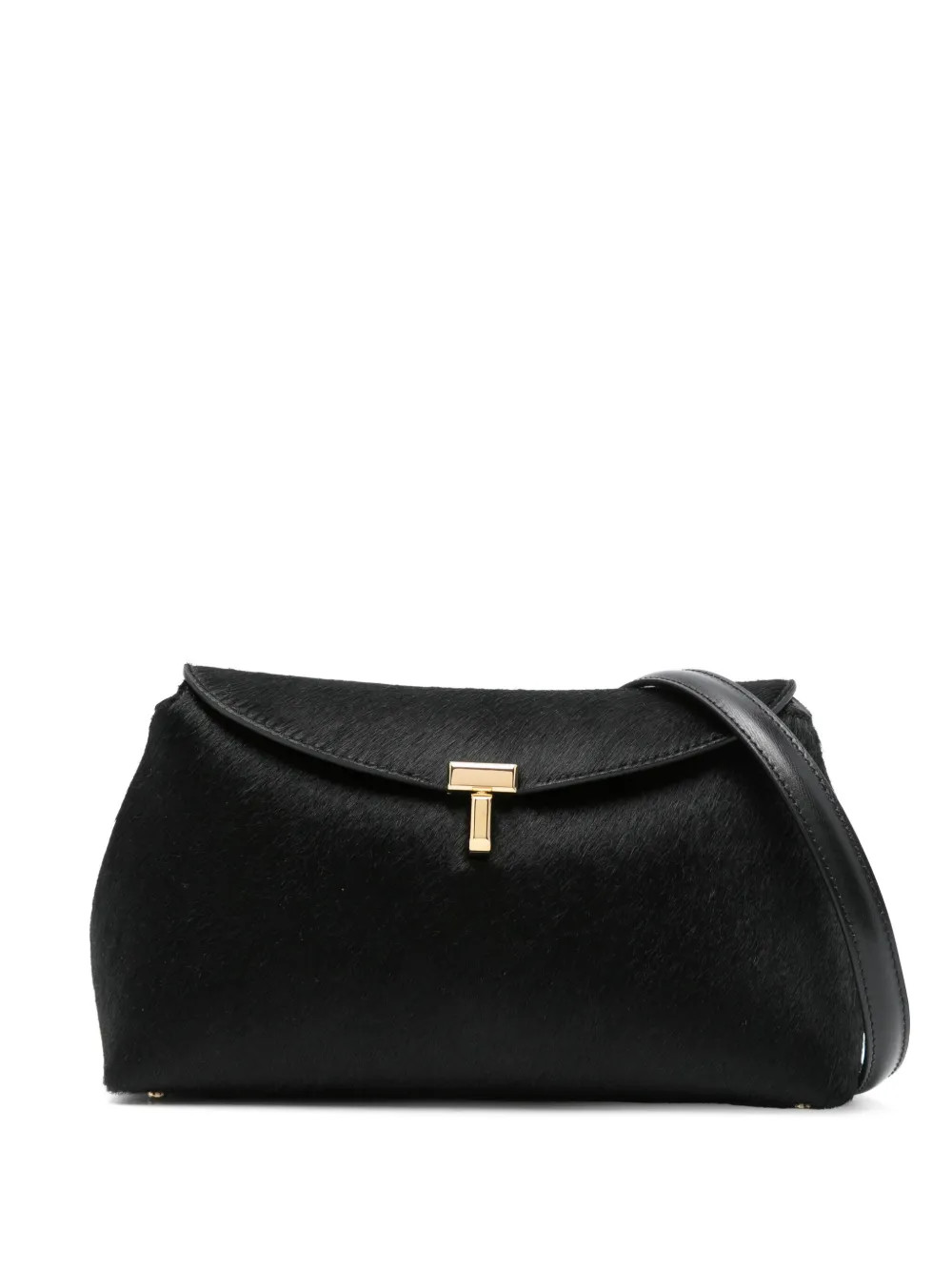 TOTEME T-Lock Clutch Bag | Black | FARFETCH CA | Farfetch Global