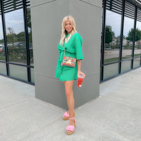Some Sunday snaps! We made it to church, sushi & tried a new slushy tea spot. Strawberry 🍓 tea is sooo yummy!
My green dress is on sale for only $21. Sharing details on stories! 
My pink wedges are a hit with y’all! They on only $40. 10/10 recommend! 😍


#LTKstyletip #LTKsalealert #LTKunder50