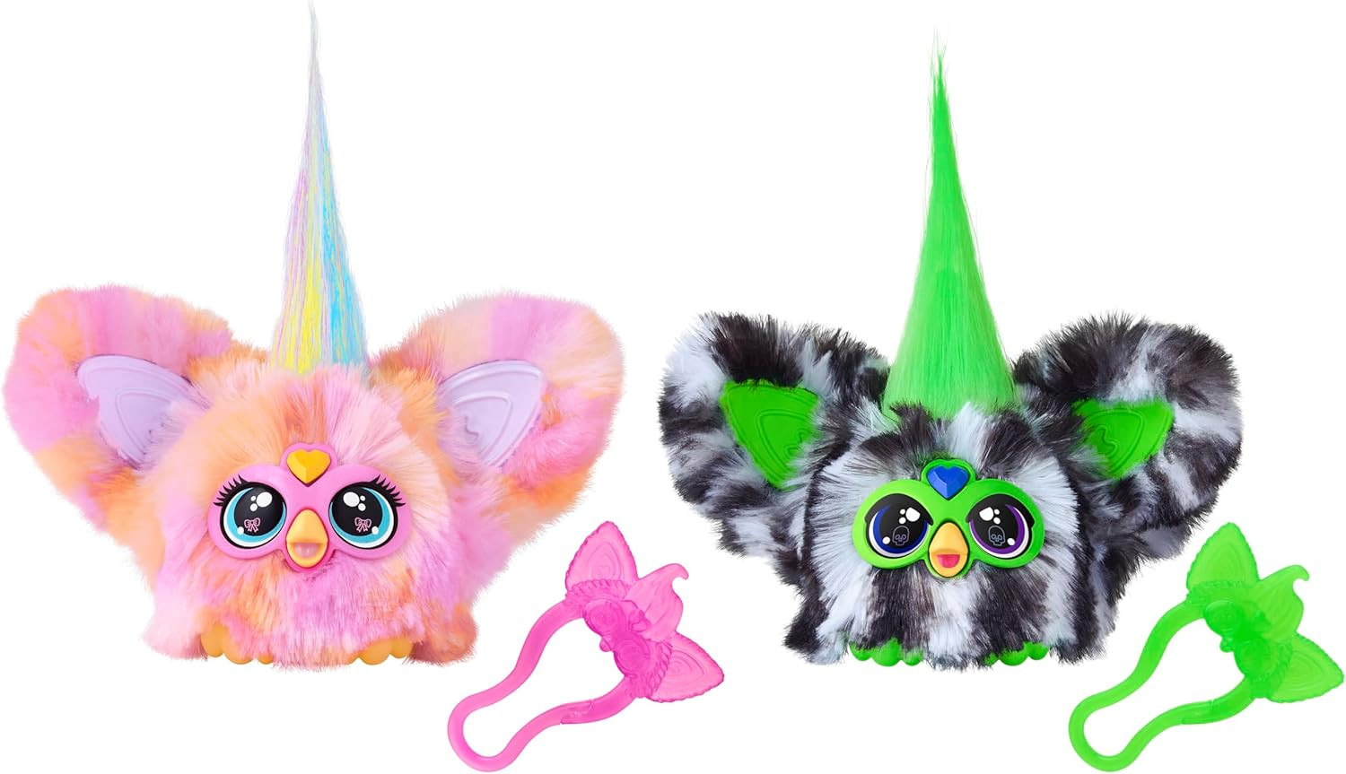 Furby Furblets Fierce & Fabulous 2 Pack, Greenie-Meanie & May-May with 45 Sounds Each, Electronic... | Amazon (US)