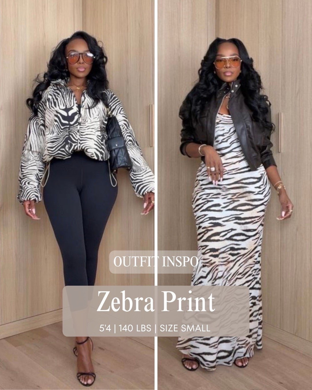 Zebra print outfit inspo ✨

zebra print outfit, animal print outfit ideas, statement print outfit, zebra maxi dress, elevated going out style

Wearing: Size Small | 5’4” | 140 lbs | 34D-27-40

📲 Download the FREE LTK app & follow me (@kirasfashionfinds) to shop all my daily finds.

#LTKPetite #LTKStyle

#LTKgrwm #LTKootd