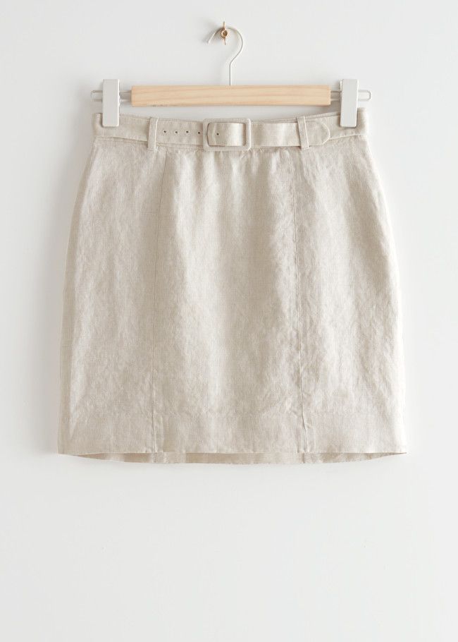 Belted Linen Mini Skirt | & Other Stories (EU + UK)