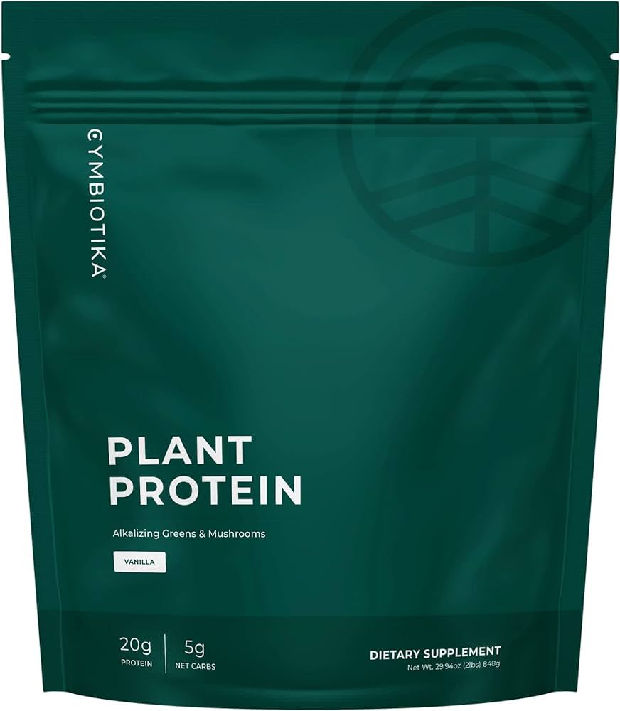 CYMBIOTIKA Plant-Based Protein Powder for Women & Men, Soy & Gluten Free, Low Carb, Vegan, Keto, ... | Amazon (US)