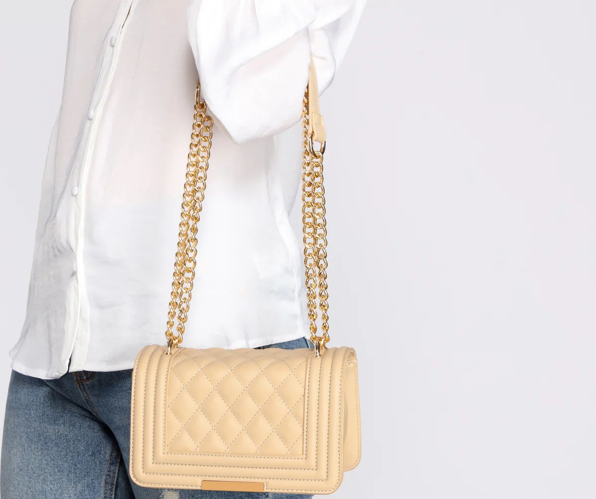 One Day At A Time Quilted Cross-Body Purse | Windsor Stores