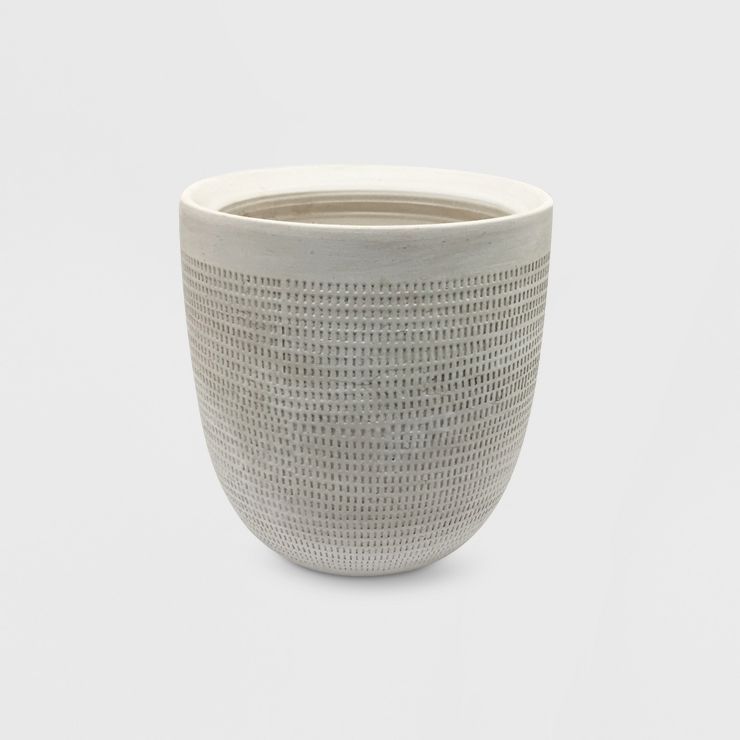 Textured Ceramic Planter White - Project 62™ | Target