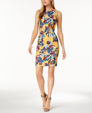 Calvin Klein Floral-Print Sheath Dress | Macys (US)