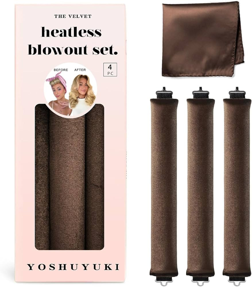 Classic Heatless Curls Overnight Rods No Heat Hair Curlers Curling Iron Jumbo Flexi Rods Large Fo... | Amazon (US)