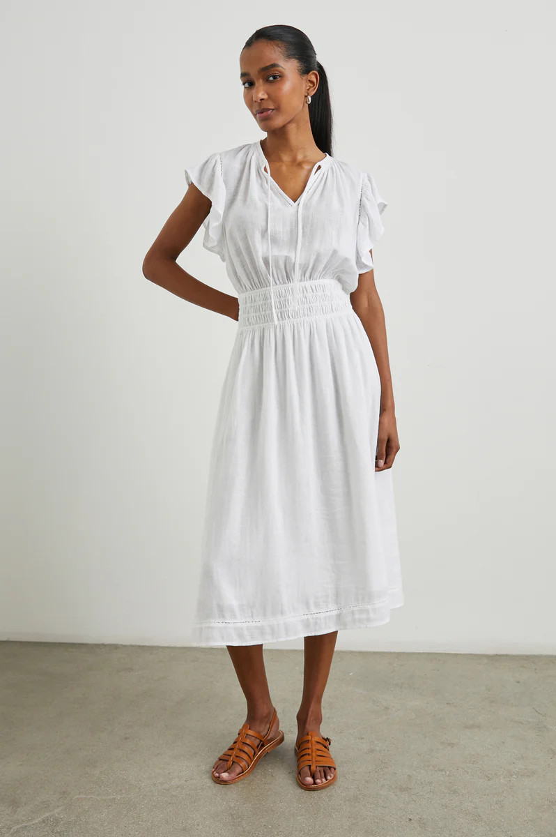 IONA DRESS - WHITE LACE DETAIL | Rails