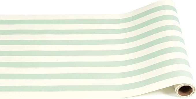 Striped Table Runner - Seafoam Paper Table Runner for Parties or Weddings - American Made | Amazon (US)