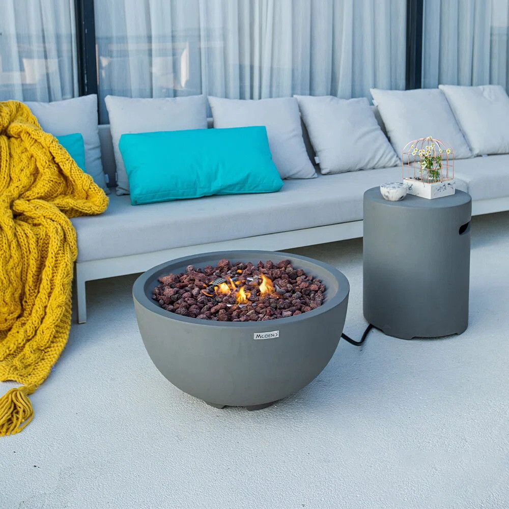 Latitude Run® Aswaldi 27" Concrete Fire Bowl & Reviews | Wayfair | Wayfair North America