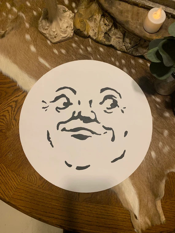 Man In The Moon, Wood Sign, wall decor, shelf decor, baby room | Etsy (US)