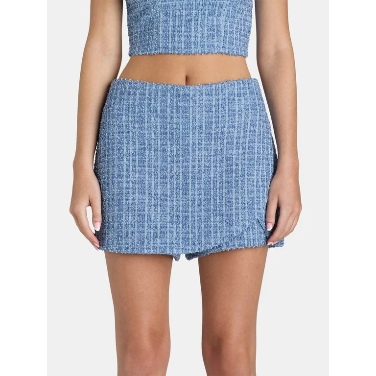 Madden NYC Juniors Boucle Skort | Walmart (US)