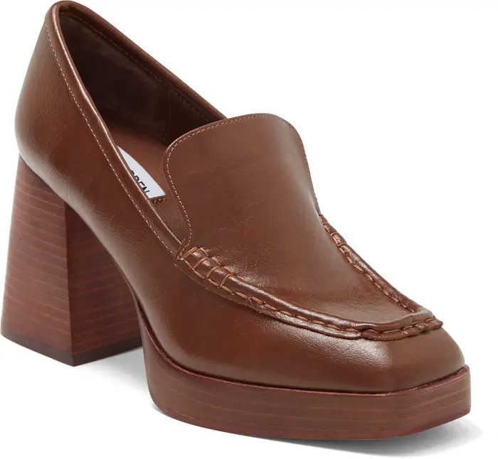 Etney Block Heel Platform Loafer Pump (Women) | Nordstrom Rack