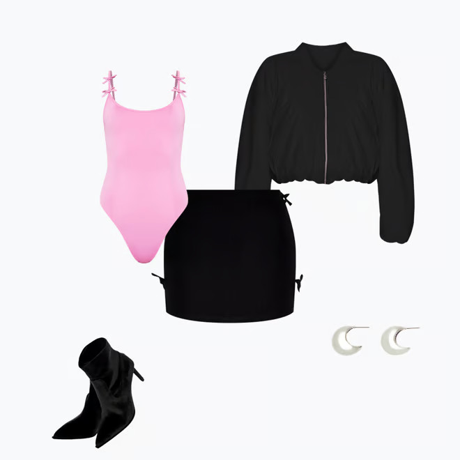 Faux Leather Balloon-Sleeve Jacket | Forever 21