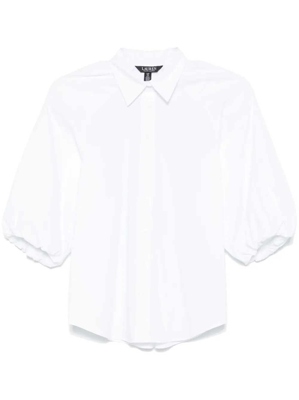 Lauren Ralph Lauren puff-sleeve Shirt | White | FARFETCH | Farfetch Global