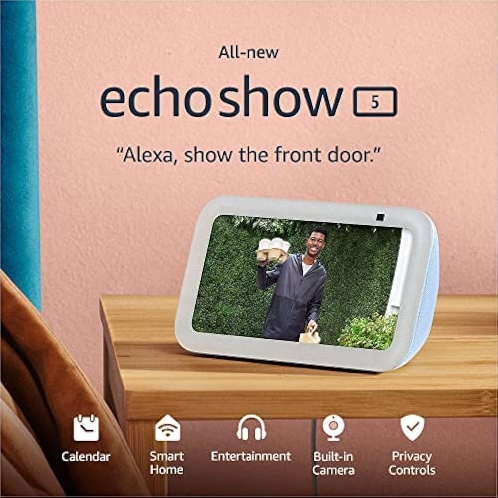 All-new Echo Show 5 (3rd Gen, 2023 release) | Smart display with deeper bass and clearer sound | ... | Amazon (US)