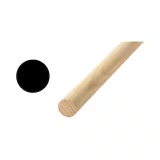 6412U 3/4 in. x 3/4 in. x 48 in. Pine Round Dowel | The Home Depot