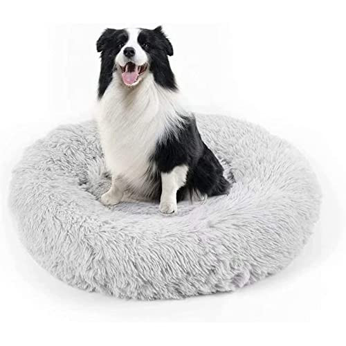 Dog Bed, Cat Calming Bed, Faux Fur Pillow Pet Donut Cuddler Round Plush Bed for Large Medium Small Dogs and Cats | Amazon (US)
