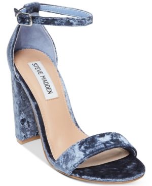 Steve Madden Women's Carrson Crushed Velvet Dress Sandals | Macys (US)