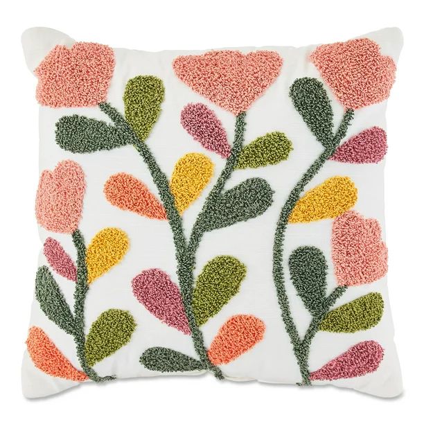 Way To Celebrate Easter Bright Floral Decorative Pillow, 14" | Walmart (US)
