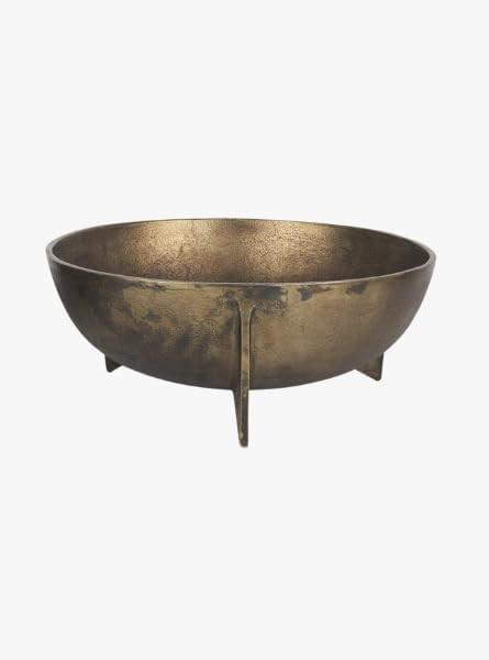 Gold Metal Decorative Bowl, Large | Amazon (US)