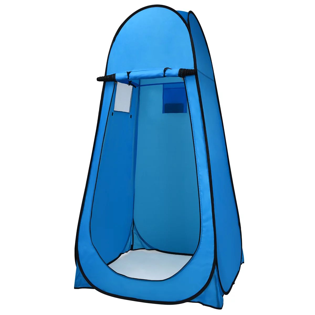 Costway Portable Pop up Camping Fishing Bathing Shower Toilet Changing Tent Room Blue | Walmart (US)