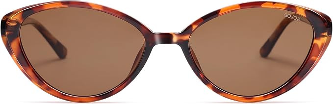 SOJOS Women's Retro Cat Eye Sunglasses Polarized TR90 Ultra-Lightweight, Oval Vintage Shades UV40... | Amazon (US)