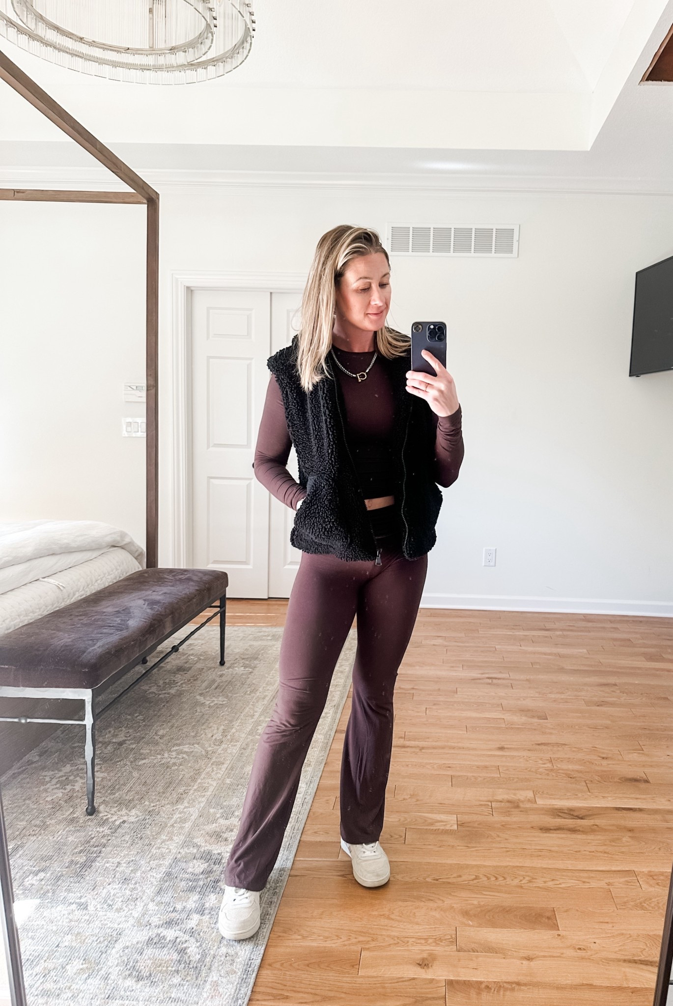 Yesterday’s OOTD and this cozy set! Linked similar Sherpa vests because if you know me, I come with this vest in the cooler months 🙃

#LTKStyleTip #LTKFindsUnder50 #LTKSeasonal