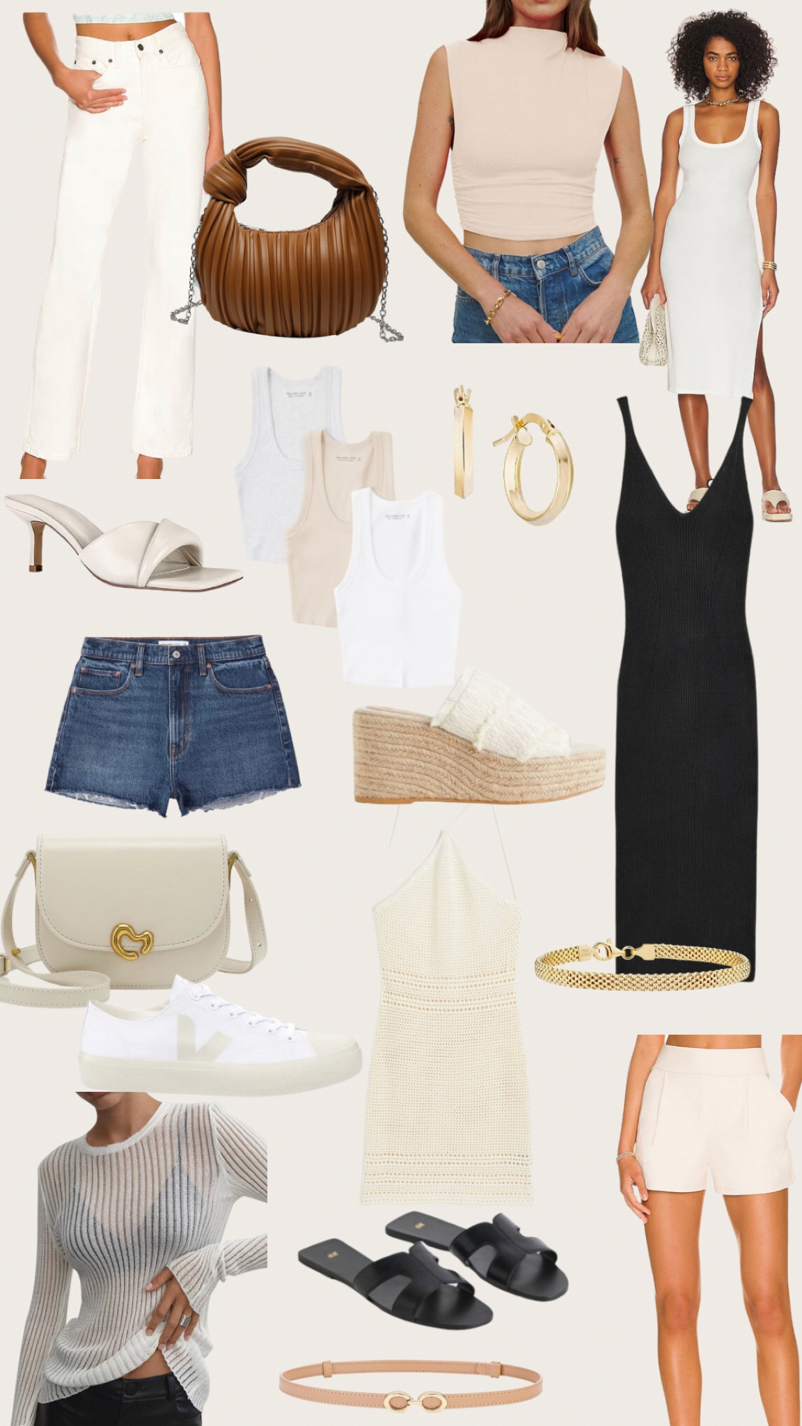 Summer capsule wardrobe! These are amazing prices that you can mix and match all summer 


Capsule Wardrobe Summer capsule basic tanks platform wedges espadrilles curve love denim shorts gold hoops basic handbags cream handbag brown handbag cream denim pants veja sneakers neutral sneakers sheer crewneck mock neck top black summer dress white dress gold Italian style bracelet black sandals thin belt white sandals apricot belt mix and match crochet dress

#LTKshoecrush #LTKstyletip #LTKitbag