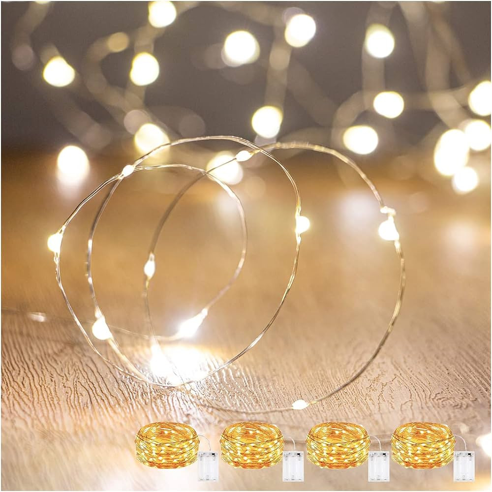 String Lights,Waterproof LED String Lights Fairy String Lights Starry ,Battery Operated String Li... | Amazon (US)