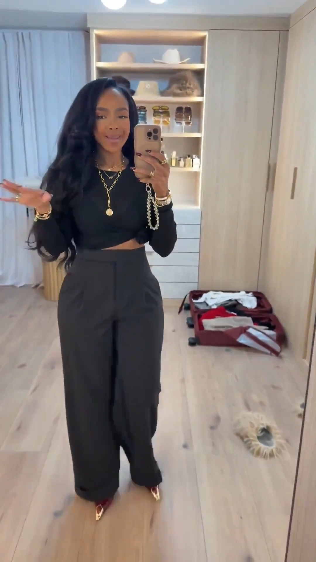 ✨ Timeless All-Black Workwear

A sleek long-sleeve top paired with tailored wide-leg trousers creates a polished, professional silhouette that never goes out of style. The clean lines and comfortable tailoring make this an easy outfit to wear on repeat, and because each piece mixes seamlessly with the rest of your wardrobe, the cost per wear keeps dropping season after season.

Perfect for:
• Office days
• Client meetings
• Presentations

📏 Sizing:
Top: Small
Bottoms: Small
Shoes: True to size

Measurements:
5’4” · 138 lbs · 34D · 27” waist · 40” hips

Tap to get details.

All-black work outfit inspiration, elevated office style, modern workwear staples, chic professional outfits, timeless capsule wardrobe pieces.

Follow me on Instagram and YouTube @kirasfashionfinds


#LTKPetite #LTKootd