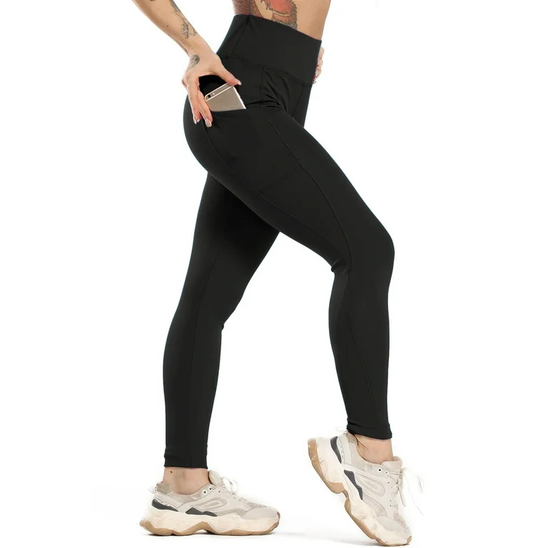 FITTOO High Waist Yoga Pants with Pockets for Women Tummy Control Yoga Leggings 4 Way Stretch Wor... | Walmart (US)