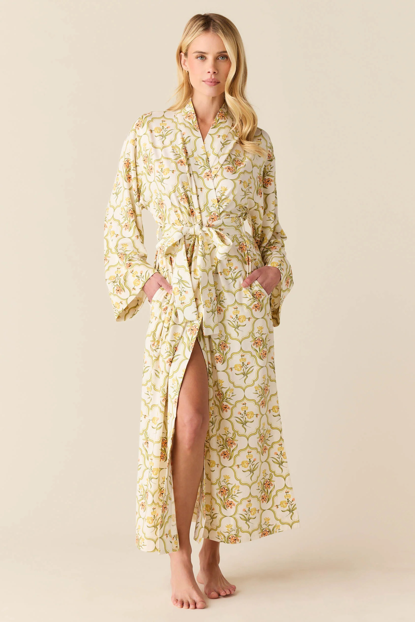 Kaia Kimono Robe | Fleur | MASONgrey