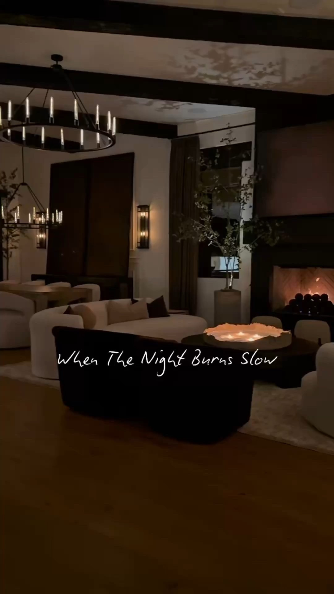 When the night burns slow…
Even ordinary nights feel cinematic in the right light. 🤎

#amazonhome #moodyvibes #romantichome #firelightdecor #candlelightambience #eveningvibes #modernhomestyle #cozyspaces #interiorstyling #amazonfinds #homedecorinspo #darkandmoodydecor #homeaesthetic #livingroomgoals #sittingroomstyle



#LTKU #LTKHome #LTKStyleTip