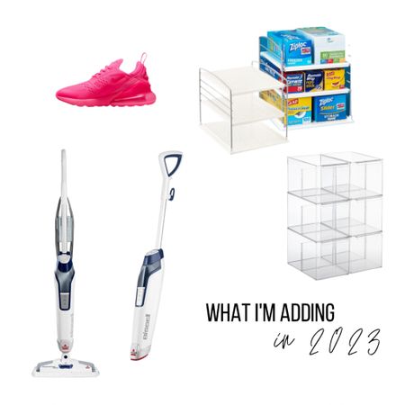 In 2023 (apart from maybe getting amother puppy??!! and finishing up some little things on our house), we plan to get a steam mop for our kitchen tiles and wood floors and also fix up our pantry/cabinet storage with some stuff from the Container Store. (And of course I’m eyeing some new gym shoes! Love the bright pink!!)



#LTKhome #LTKFind #LTKfit