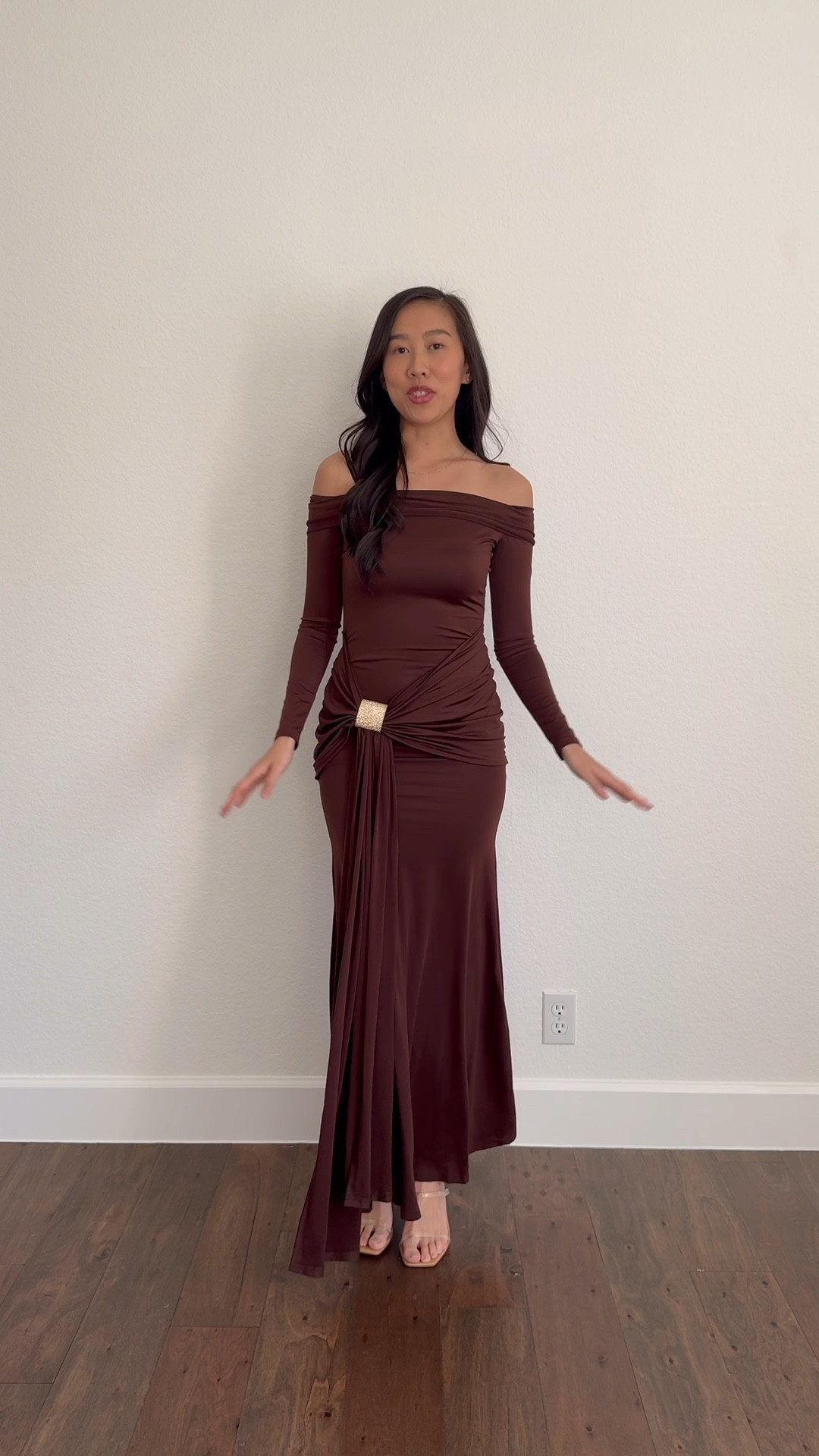 amazon brown dress turquoiseandtulips on LTK Maxi Length