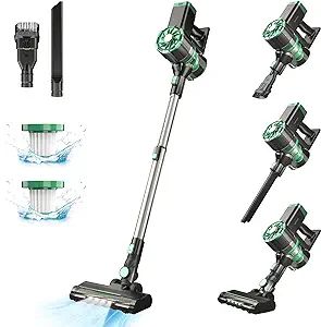 PRETTYCARE Cordless Vacuum Cleaner, 180W Powerful Suction Stick Vacuum with 35min Long Runtime De... | Amazon (US)