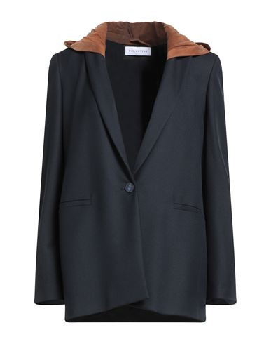 Caractère Woman Blazer Navy Size 6 Polyester, Viscose, Elastane | YOOX (US)