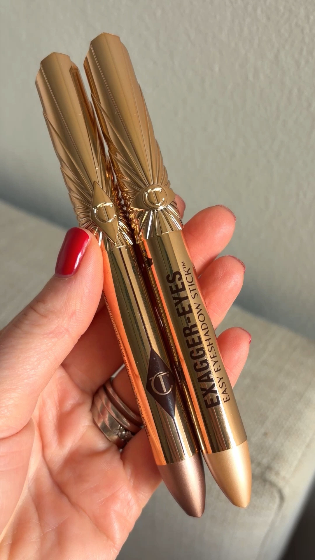 Use code CT-SOC2DCOKDFB for 15% off your first Charlotte Tilbury order ✨ Quick, effortless eyes that actually last in humidity! The new Charlotte Tilbury Exagger-Eyes Easy Eyeshadow Sticks have officially earned a place in my holiday makeup bag, plus they are perfect for any eyeshadow begginer. 🥵✨🖊️ AD-gifted Affiliate

#LTKsummer #LTKuk #LTKbeauty