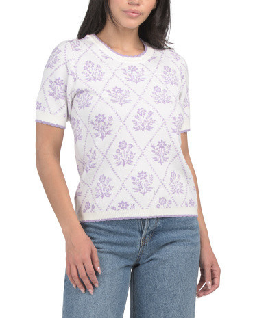 Short Sleeve Sweater for Women | Polyester/Nylon/Viscose | Marshalls