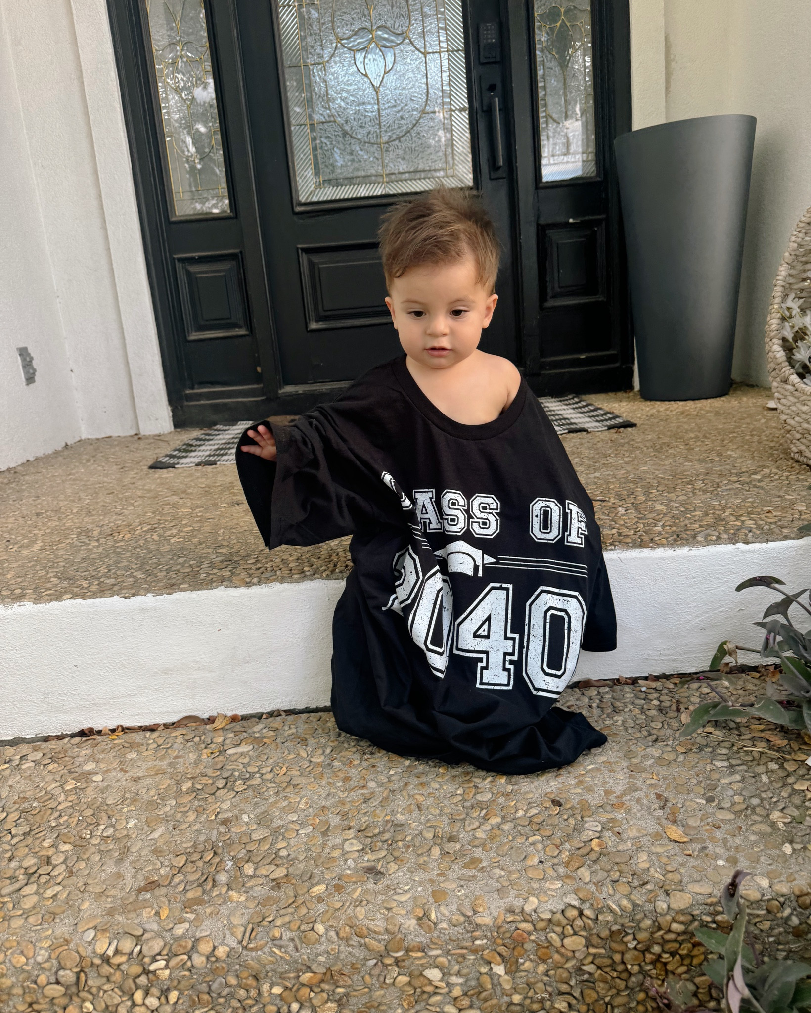 He’s wearing an adult large : Age 1 🥹

#LTKKids #LTKBacktoSchool #LTKVideo