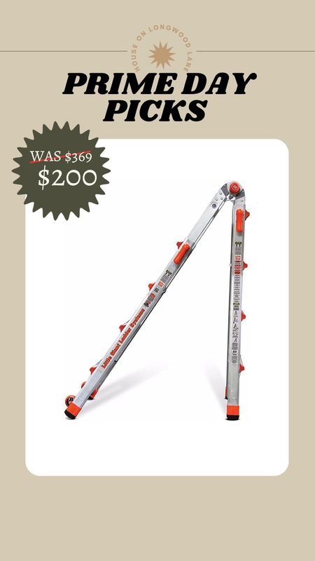 Save 45% OFF LADDER!
Hear me out, the @littlegiantladders are so incredibly versatile and wish we had it for our last house. It expands for exterior and roof access and gets small enough for indoor 6 ladder use.

#LTKhome #LTKsalealert #LTKxPrimeDay