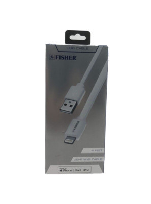FISHER USB Cable 4 ft Lighting Cable for iPhone | iPad | iPod White | eBay CA