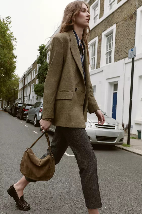 LEATHER FLAP HANDBAG | Zara UK